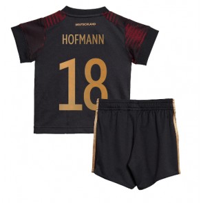 Njemačka Jonas Hofmann #18 Gostujuci Dres za Dječji SP 2022 Kratak Rukavima (+ kratke hlače)